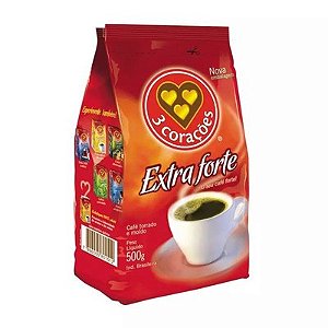 Cafe 3 Coracoes Extra Forte - Embalagem 10X500 GR - Preço Unitário R$18,27