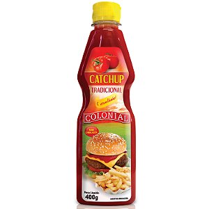Catchup Colonial Tradicional Pet 400Gr - Embalagem 24X400 GR - Preço Unitário R$5,91