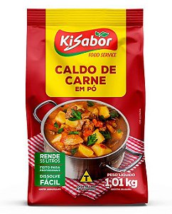 Caldo Em Po Ki Sabor - Carne - Embalagem 1X1,01 KG