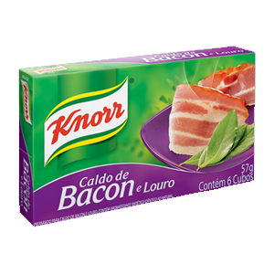 Caldo Knorr Bacon E Louro - Embalagem 10X57 GR - Preço Unitário R$2,3