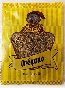 Oregano Sacy Cartela - Embalagem 10X5 GR - Preço Unitário R$1,47