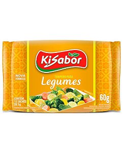 Tempero Em Po Ki Sabor Tempera Facil Legumes - Amarelo - Embalagem 30X60 GR - Preço Unitário R$2,01