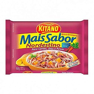 Tempero Em Po Mais Sabor Kitano Nordeste - Embalagem 12X60 GR - Preço Unitário R$3,14