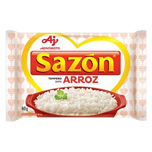 Tempero Em Po Sazon Arroz - Branco - Embalagem 12X60 GR - Preço Unitário R$4,45