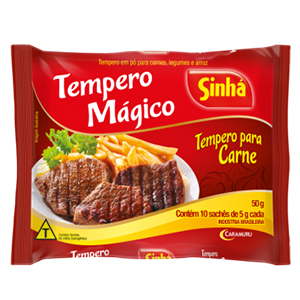 Tempero Em Po Sinha Carnes - Embalagem 20X50 GR - Preço Unitário R$2,84