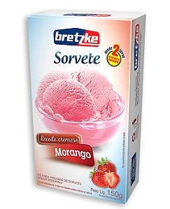 Po De Sorvete Bretzke Morango - Embalagem 24X150 GR - Preço Unitário R$3,67