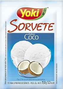 Po Para Sorvete Yoki Coco - Embalagem 12X150 GR - Preço Unitário R$7,55