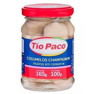 Cogumelo Inteiro Tio Paco - Vidro - Embalagem 1X100 GR