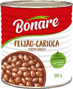 Feijao Cozido Carioca Bonare - Embalagem 24X300 GR - Preço Unitário R$4,47