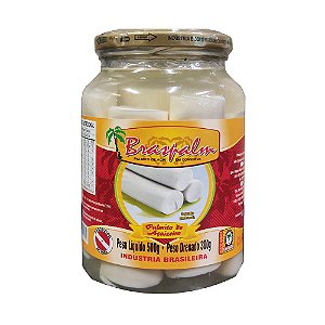 Palmito Bras Palm Acai Inteiro Vidro 300Gr - Embalagem 5X300 GR - Preço Unitário R$17,35