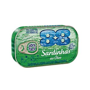 Sardinha 88 Oleo - Embalagem 1X125 GR