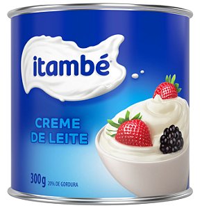 Creme De Leite Lata Itambe - Embalagem 12X300 GR - Preço Unitário R$6,99