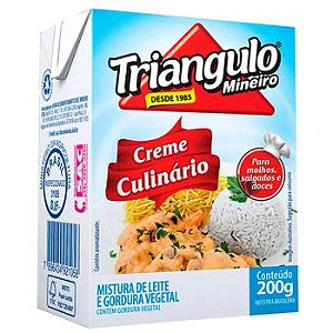 Creme De Leite Tetrapack Culinario Triangulo - Embalagem 27X200 GR - Preço Unitário R$2,22