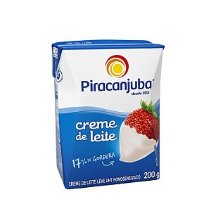 Creme De Leite Tetrapack Piracanjuba - Embalagem 27X200 GR - Preço Unitário R$3,48