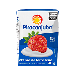 Creme De Leite Piracanjuba Tetrapack 200Gr - Embalagem 27X200 GR - Preço Unitário R$2,59