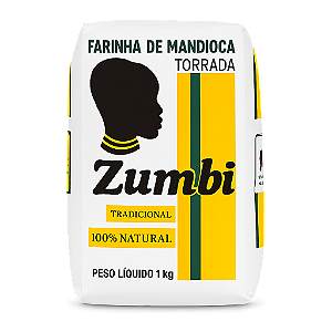 Farinha De Mandioca Zumbi Torrada Embalagem De Papel 1Kg - Embalagem 10X1 KG - Preço Unitário R$4,96