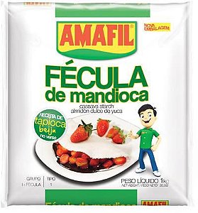 Fecula De Mandioca Amafil - Embalagem 20X1 KG - Preço Unitário R$5,94