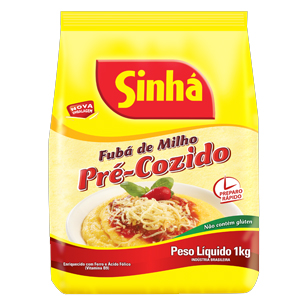 Fuba Pre-Cozido Sinha - Embalagem 20X1 KG - Preço Unitário R$4,5