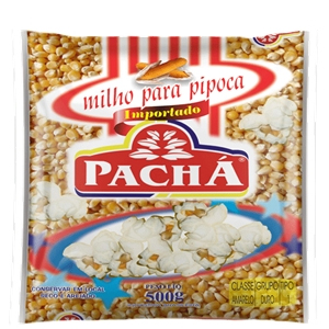 Milho De Pipoca Pacha Importado Premium Sache - Embalagem 20X500 GR - Preço Unitário R$3,45