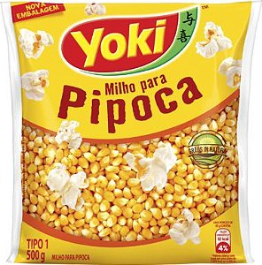 Milho De Pipoca Yoki - Embalagem 24X500 GR - Preço Unitário R$5,19