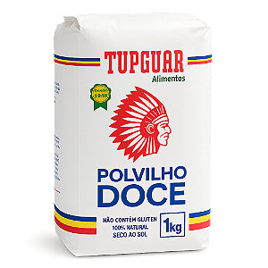 Polvilho De Mandioca Tupguar Doce 1Kg - Embalagem 20X1 KG - Preço Unitário R$8,77