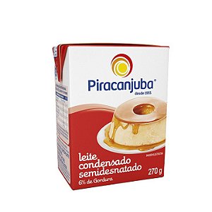 Leite Condensado Tetrapack Piracanjuba - Embalagem 27X270 GR - Preço Unitário R$5,75