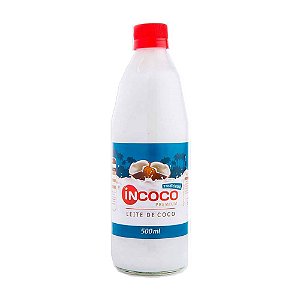 Leite De Coco Incoco Vidro - Embalagem 12X500 ML - Preço Unitário R$5,19