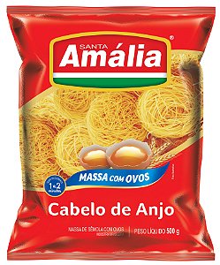 Macarrao Aletria Ovo Santa Amalia Cabelo De Anjo - Embalagem 20X500 GR - Preço Unitário R$5,91