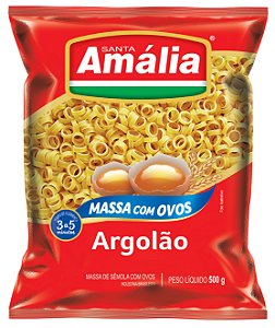 Macarrao Argolao Ovos Santa Amalia - Embalagem 20X500 GR - Preço Unitário R$4,38