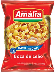 Macarrao Boca De Leao Ovos Santa Amalia - Embalagem 20X500 GR - Preço Unitário R$4,1