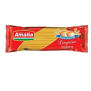Macarrao Espaguete Linguine Ovos Santa Amalia - Embalagem 30X500 GR - Preço Unitário R$4,15