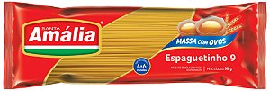 Macarrao Espaguete Ovos Santa Amalia N°9 - Embalagem 30X500 GR - Preço Unitário R$4,38