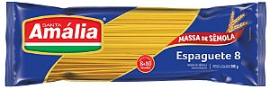 Macarrao Espaguete Semola Santa Amalia N°8 - Embalagem 30X500 GR - Preço Unitário R$3,43