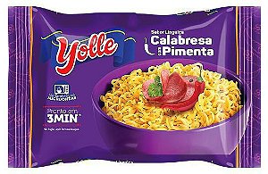 Macarrao Instantaneo Yolle Calabresa Com Pimenta - Embalagem 50X63 GR - Preço Unitário R$0,98