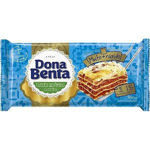 Massa Para Lasanha Dona Benta Direto Ao Forno 200Gr - Embalagem 12X200 GR - Preço Unitário R$3,03
