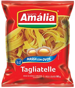 Macarrao Tagliatelle Ovos Santa Amalia N°10 - Embalagem 16X500 GR - Preço Unitário R$6