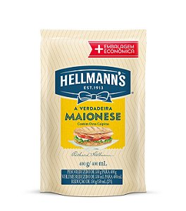 Maionese Hellmanns Sache Tradicional - Embalagem 12X400 GR - Preço Unitário R$10,53