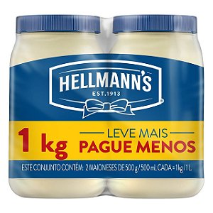 Maionese Hellmanns Pet Tradicional Promocional - Embalagem 12X500 GR - Preço Unitário R$8,4