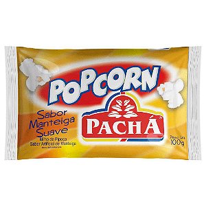 Milho De Pipoca Para Microondas Pacha Manteiga - Embalagem 24X100 GR - Preço Unitário R$1,97