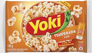 Milho De Pipoca Para Microondas Yoki Pop Corn Toque Do Cheff - Embalagem 18X100 GR - Preço Unitário R$2,9