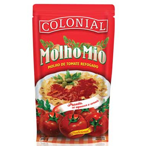 Molho De Tomate Colonial Sache Molho Mio Tradicional - Embalagem 32X300 GR - Preço Unitário R$1,9