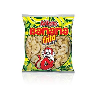 Banana Frita Aritana - Embalagem 24X50 GR - Preço Unitário R$2,75