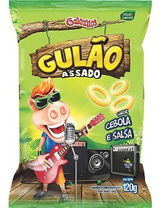 Salgadinho Laminado Gulao Cebola E Salsa - Embalagem 10X120 GR - Preço Unitário R$3,22