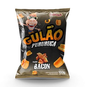 Salgadinho Laminado Gulao Pururuca Bacon - Embalagem 10X100 GR - Preço Unitário R$3,12