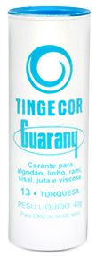 Corante Para Tecidos Tintol Guarany Azul Turquesa 13 - Embalagem 12X40 GR - Preço Unitário R$2,85