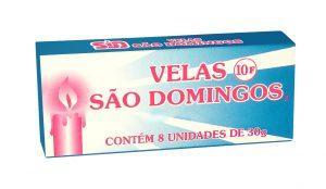 Vela Sao Domingos Nº10 30G - Embalagem 24X8 UN - Preço Unitário R$7,4