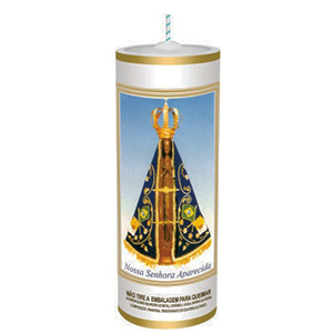 Vela Votiva Sao Domingos 320G Nossa Senhora Aparecida - Embalagem 12X1 UN - Preço Unitário R$13,75