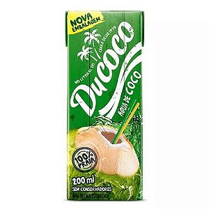 Agua De Coco Ducoco Tetrapack 200Ml - Embalagem 27X200 ML - Preço Unitário R$2,64