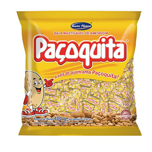 Bala Mastigavel Pacoquita Amendoim - Embalagem 1X400 GR