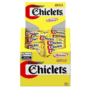 Chiclete De Caixinha Adams Hortela Amarelo Com 100 Caixinhas - Embalagem 1X100X2 UN